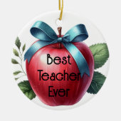 Leraar Waardering Gepersonaliseerde Appels en Boge Keramisch Ornament (Voorkant)