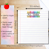 Leraar waardering gepersonaliseerde krijt gevoerd notitieblok