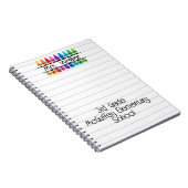 Leraar Waardering Gepersonaliseerde rode kleurpotl Notitieboek (Rechterzijde)