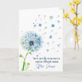 Leraar Waardering Gift Paardebloem Vingerafdruk Kaart (Gele Bloem)