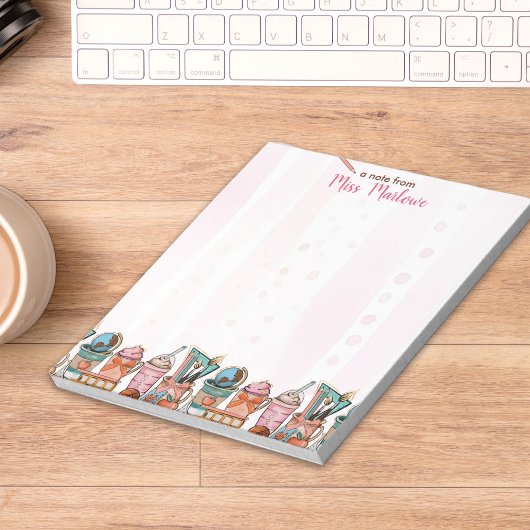 Leraar Waardering Gift School Koffie Latte Notitieblok