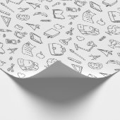 Leraar Waardering Gift School Thema Elementary Cadeaupapier (Hoek)