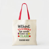 Leraar waardering Gifts Canvas tas Geen Klasse (Voorkant)