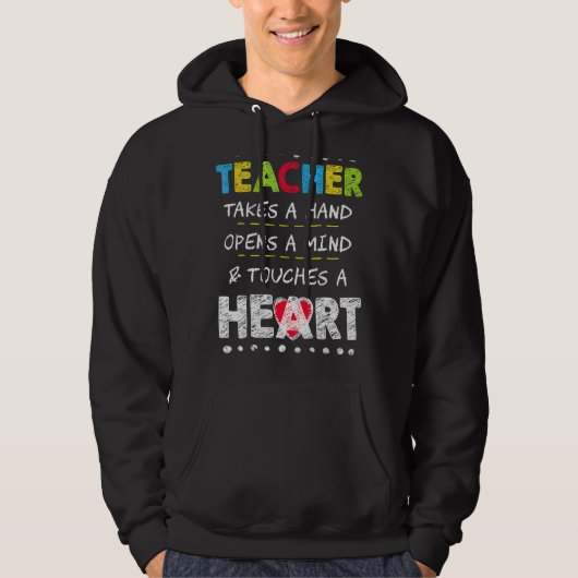 Leraar waardering Inspirerend offerte testdag Hoodie (Voorkant)