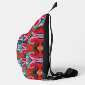 Leraar waardering Kleurrijke Tie Dye Dank u Sling Bag (Rechts)