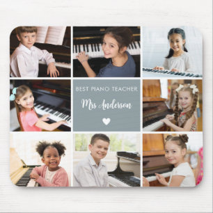 Leraar Waardering Muziek Kantoor Fotocollage Muismat