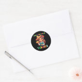 Leraar Waardering Nacho Gemiddelde Leraar Cinco D Ronde Sticker (Envelop)
