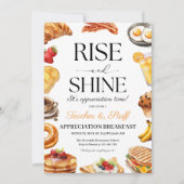 Leraar Waardering Ontbijt, Ontbijtfeest Kaart (Voorkant)