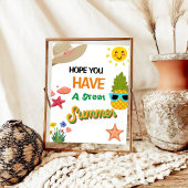 Leraar Waardering Party Sunshine Dank U Poster