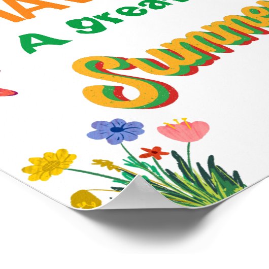 Leraar Waardering Party Sunshine Dank U Poster (Hoek)