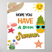 Leraar Waardering Party Sunshine Dank U Poster (Voorkant)