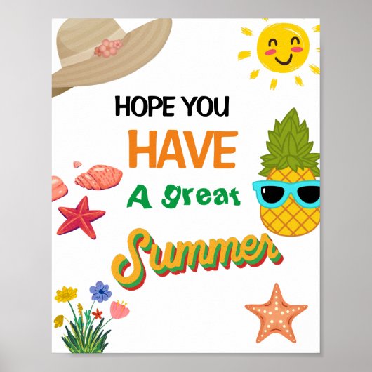 Leraar Waardering Party Sunshine Dank U Poster (Voorkant)