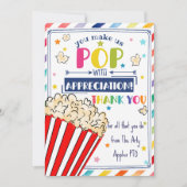leraar waardering popcorn dank u KAART HOUDER (Voorkant)