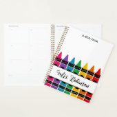 Leraar Waardering Regenboogkrijt Planner (Display)