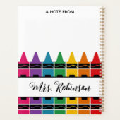 Leraar Waardering Regenboogkrijt Planner (Achterkant)