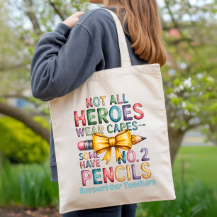 Leraar Waardering Schattige plezier Moderne Waterv Tote Bag
