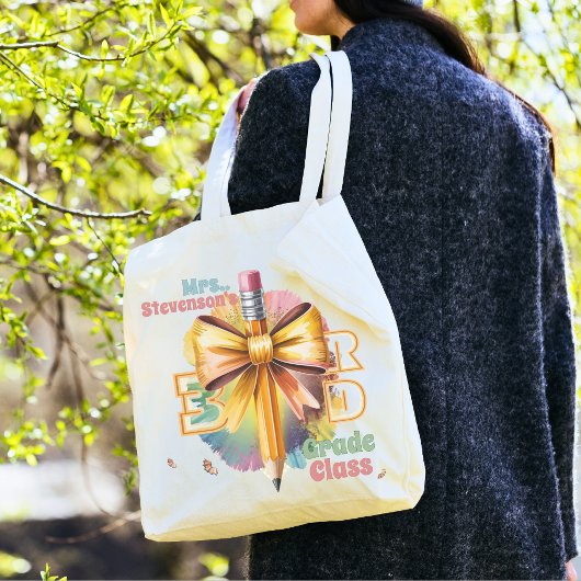 Leraar Waardering Schattige plezier Moderne Waterv Tote Bag