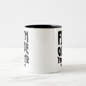 Leraar waardering vijfde klas zwart tweekleurige koffiemok (Center)