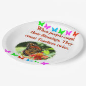 LERAAR WAARDERING VLINDERONTWERP PAPIEREN BORDJE (Gekanteld)