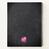Leraar waardering Waterverf Apple Custom Name Notitieboek (Achterkant)