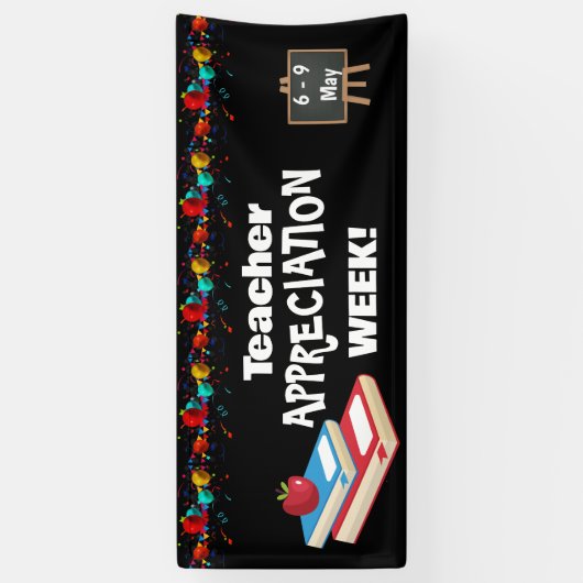 Leraar Waardering Week Party Decor Banner (Verticaal)