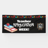 Leraar Waardering Week Party Decor Banner (Horizontaal)