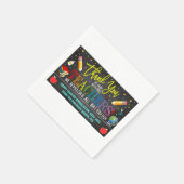 Leraar Waardering Week Party Decor Servet (Hoek)