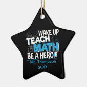 Leraar-waardering wiskunde - Leer, wees een helebo Keramisch Ornament (Links)
