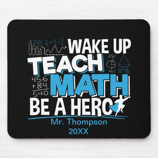 Leraar-waardering wiskunde - Leer, wees een helebo Muismat (Voorkant)