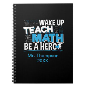 Leraar-waardering wiskunde - Leer, wees een helebo Notitieboek