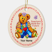 Leraar wacht toekomst keramisch ornament (Links)