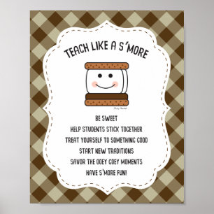 Leraar Wall Print Camping Classroom Theme S'mores