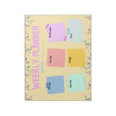 Leraar weekplanner terug naar school notitieblok (Linkerzijde)