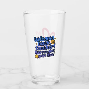 Leraar Welkom terug Cup Glas