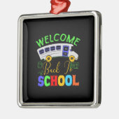 Leraar Welkom terug op school Metalen Ornament (Links)