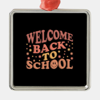 Leraar Welkom terug op school Metalen Ornament