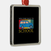 Leraar Welkom terug op school Metalen Ornament (Rechts)