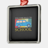 Leraar Welkom terug op school Metalen Ornament (Links)