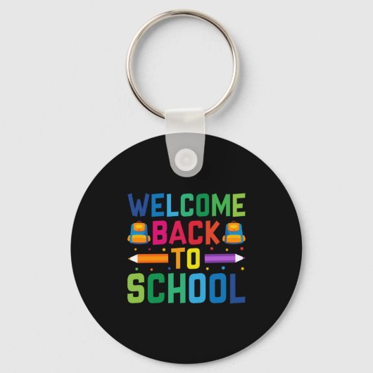 Leraar Welkom terug op school Sleutelhanger (Voorkant)