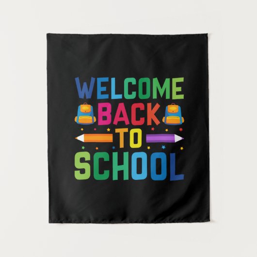 Leraar Welkom terug op school Wandkleed (Voorkant)