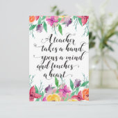 Leraar welkomstteken Teacher terug naar schoolcade (Staand voorkant)