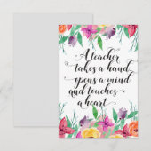 Leraar welkomstteken Teacher terug naar schoolcade (Voorkant / Achterkant)