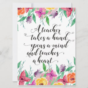 Leraar welkomstteken Teacher terug naar schoolcade Kaart