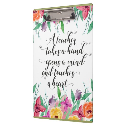 Leraar welkomstteken Teacher terug naar schoolcade Klembord (Links)