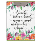 Leraar welkomstteken Teacher terug naar schoolcade Klembord (Voorkant)