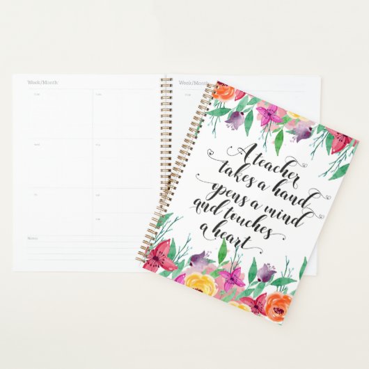 Leraar welkomstteken Teacher terug naar schoolcade Planner (Display)