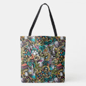 Leraar Wetenschap Print All Over Bag. Naam op acht Tote Bag (Voorkant)