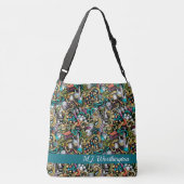 Leraar Wetenschap Print All Over Bag. Naam op acht Tote Bag (Achterkant)