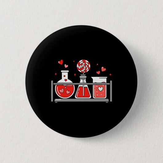 Leraar Wetenschap Valentijnsdag Lab Medisch Istant Ronde Button 5,7 Cm (Voorkant)