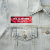 leraar wetenschappen rode bloedcellen naamplaatje (In situ)